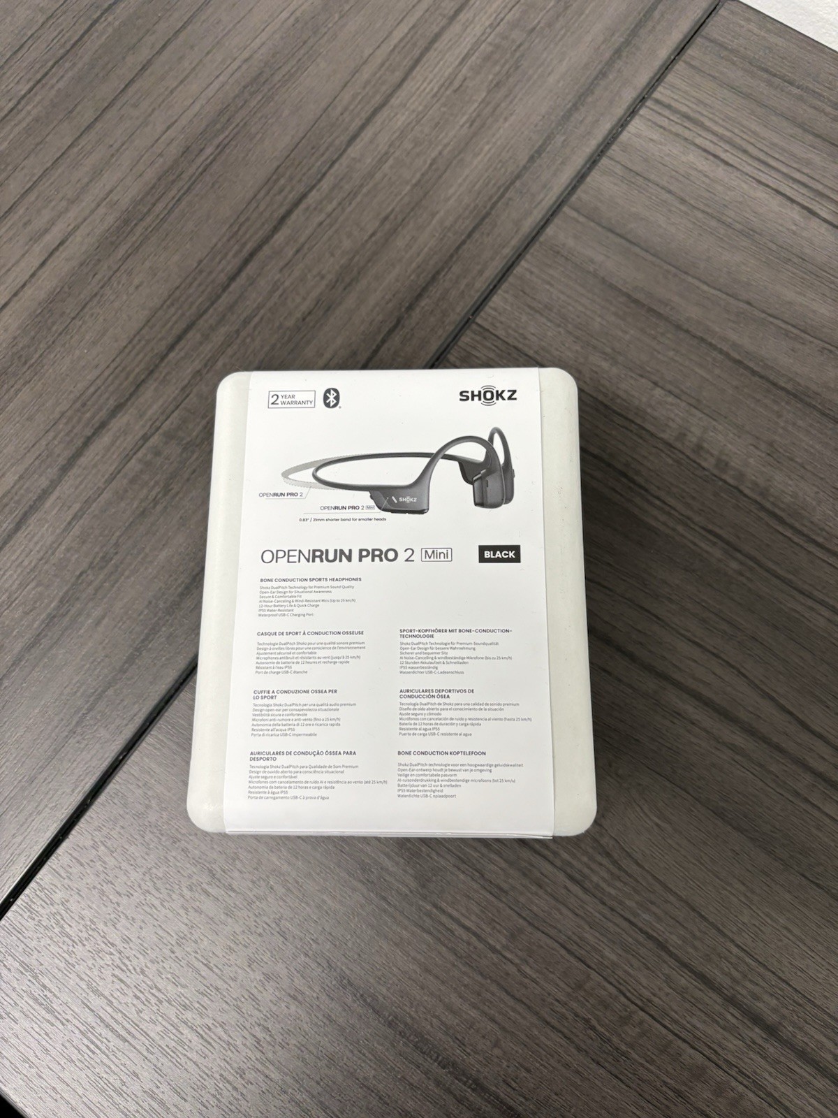 Shokz Open Run Pro 2 Mini Bone Conduction Sports Headphones – Black