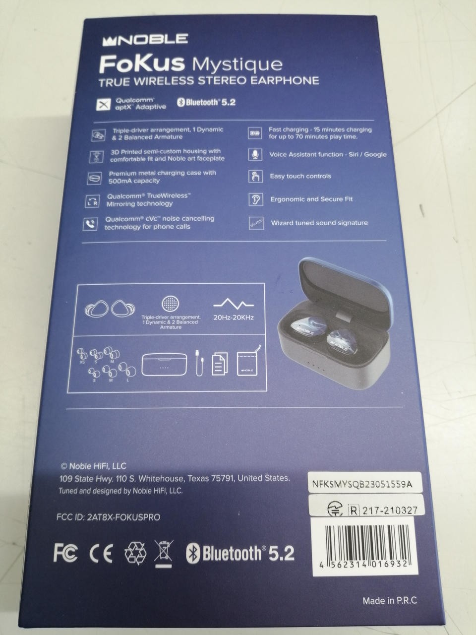 Noble Focus Mystique Wireless Earphones Bluetooth V5.2