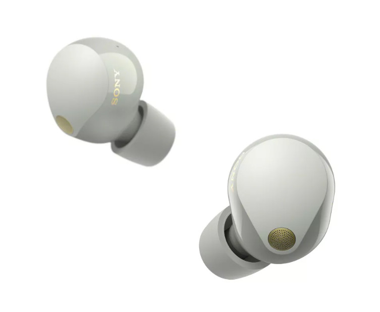 Genuine Sony WF-1000XM5 Noise-Canceling True Wireless In-Ear Headphones (Silver)