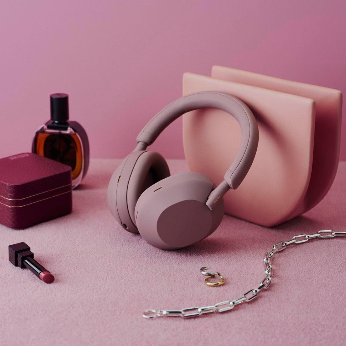 Sony Wireless Noise Cancelling Stereo Headphones WH-1000XM5 PM Smoky Pink