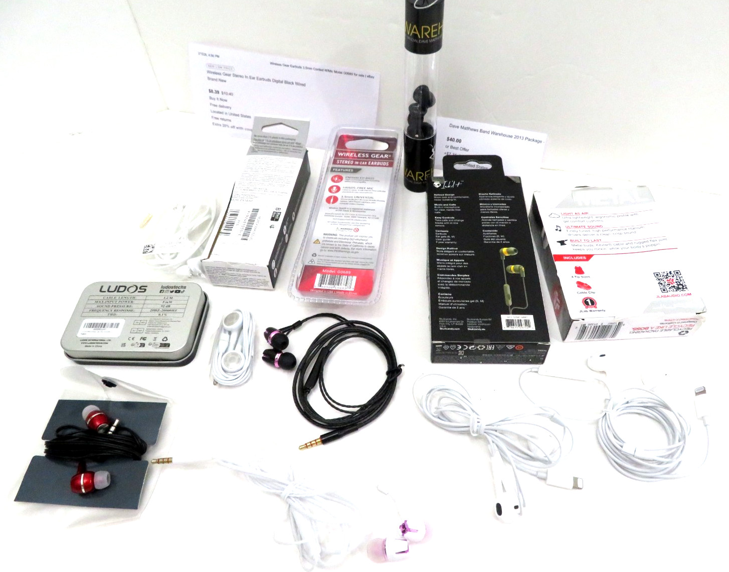 Sony MDREX14AP SkullCandy, Wireless Gear, Sneakhead, Ludos Wired 3.5mm Earphones