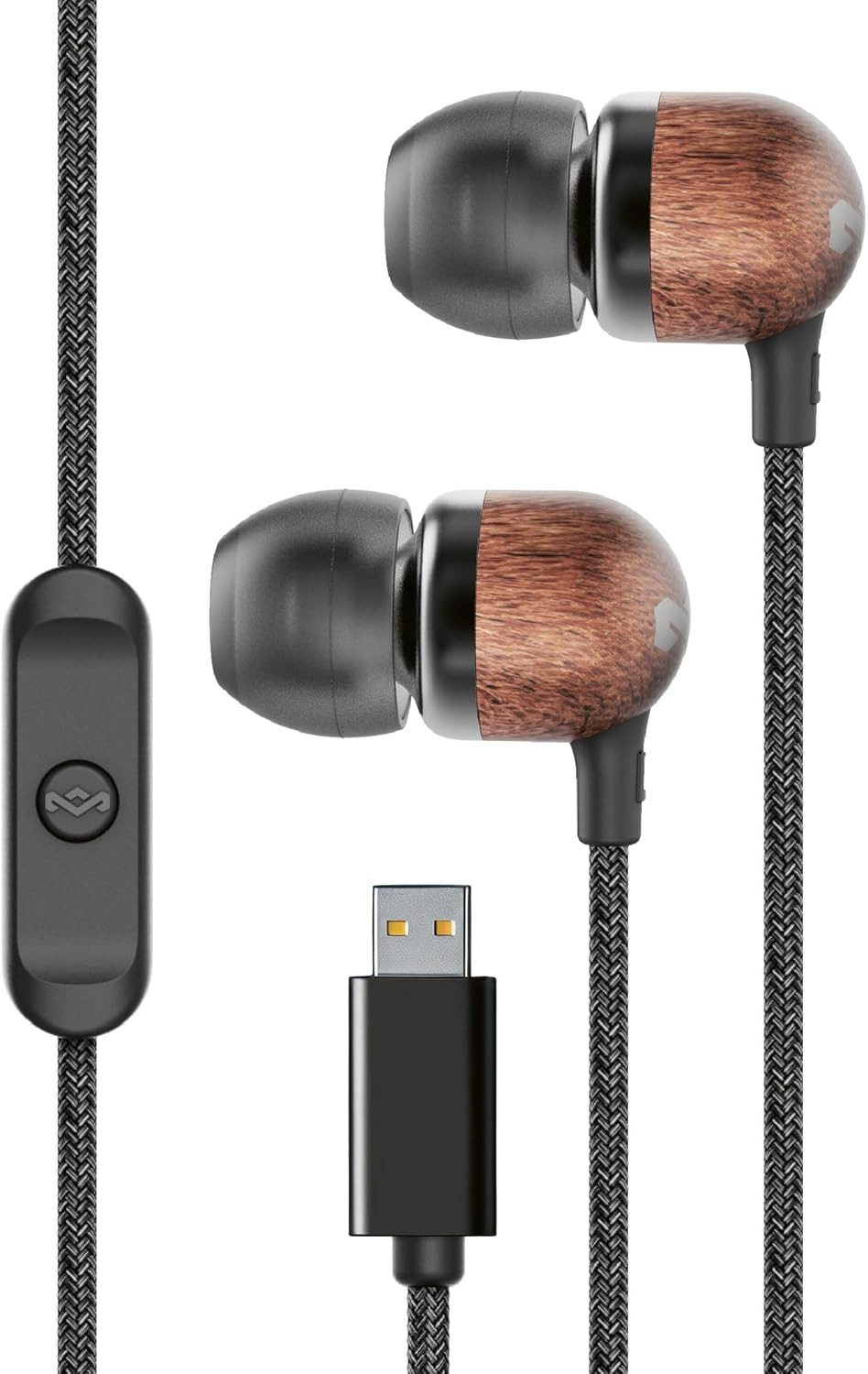 House of Marley Smile Jamaica Wired USB-C Earphones with 9.2Mm Driver, Sustainab