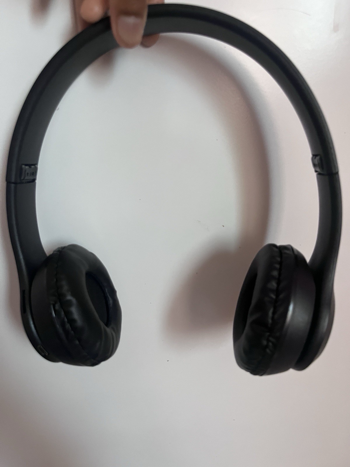 Black Headband Double Ear-Pad On-Ear Headphones, Over-Ear Stereo Audio Headset