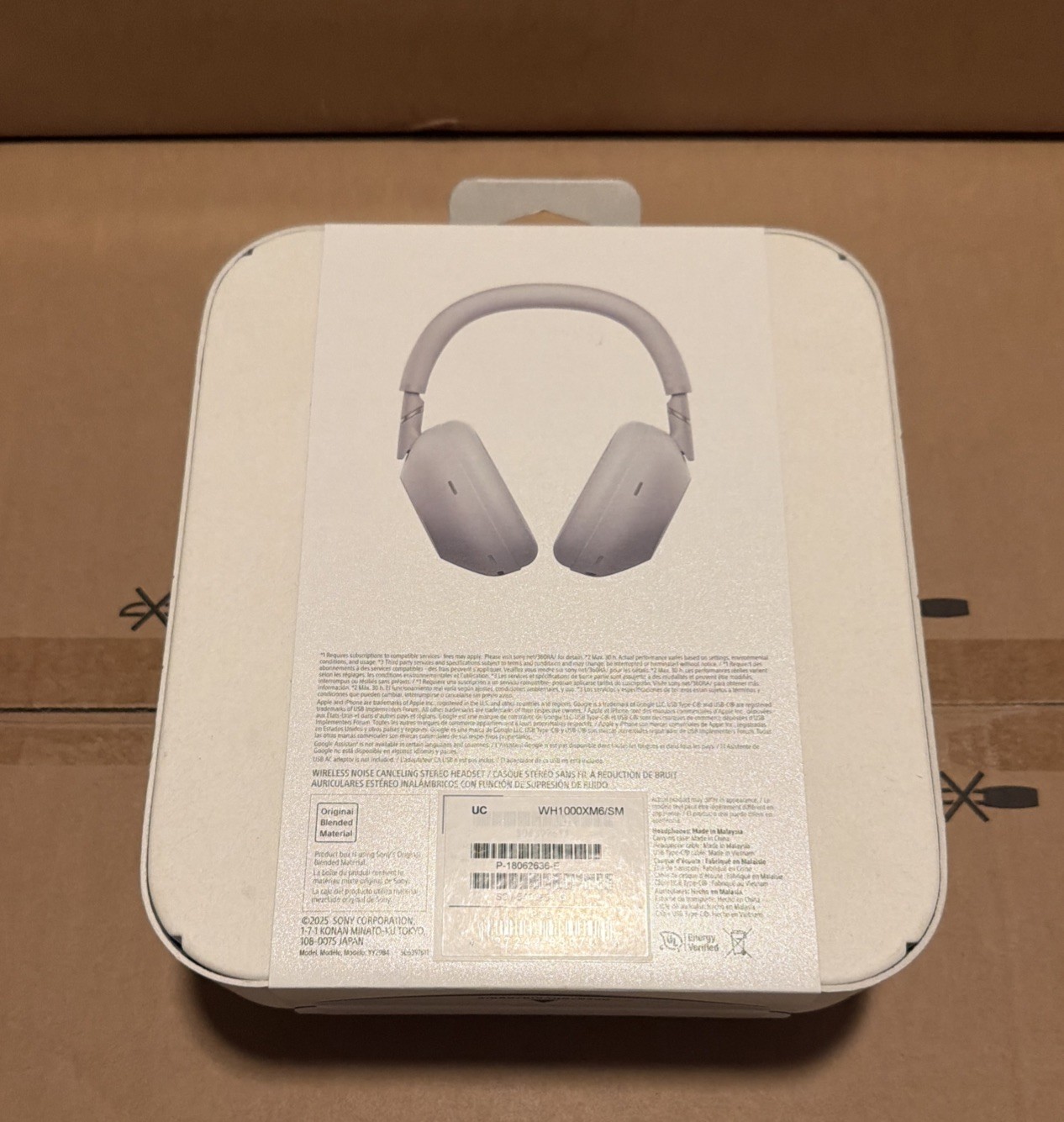 Sony WH-1000XM6 Wireless Bluetooth Noise Cancelling Headphones Platinum Silver