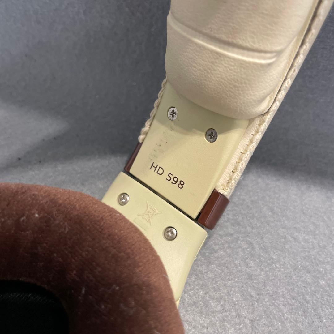 Sennheiser HD 598 Open Back Headphones Cream Ivory Pudding Model Tested – JAPAN