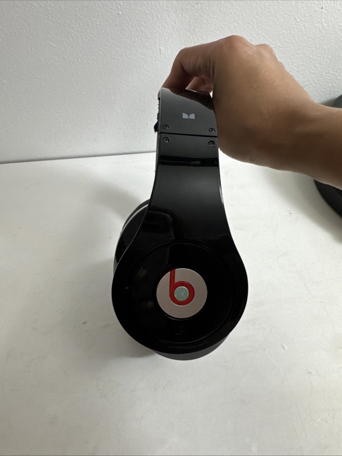 Beats by Dr. Dre Studio 1st Gen Black & Red Wired Headphones w/Case+Cords TESTED