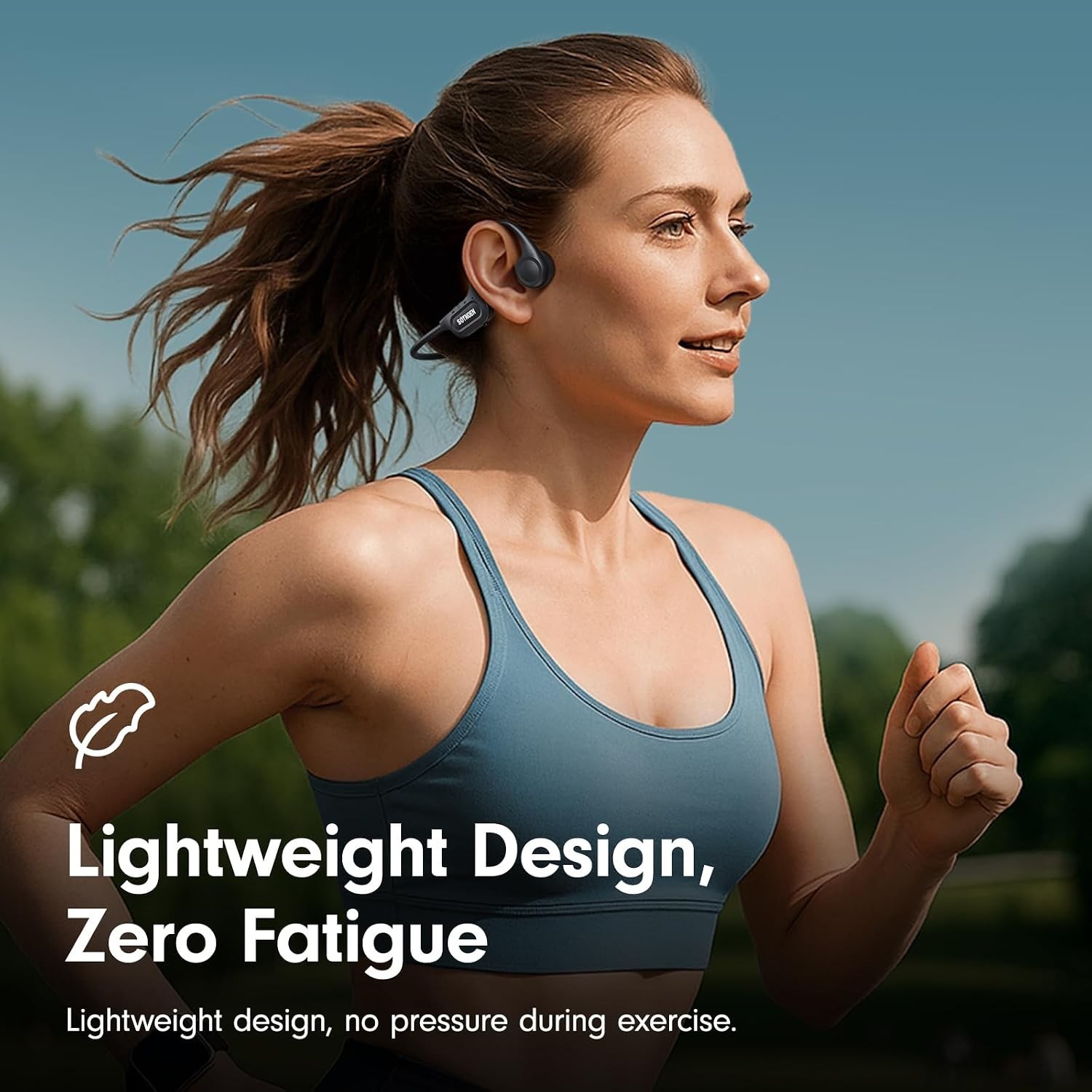 Auriculares de Conducción Ósea Bluetooth 5.4 IP56 8H para Deportes. Nuevo