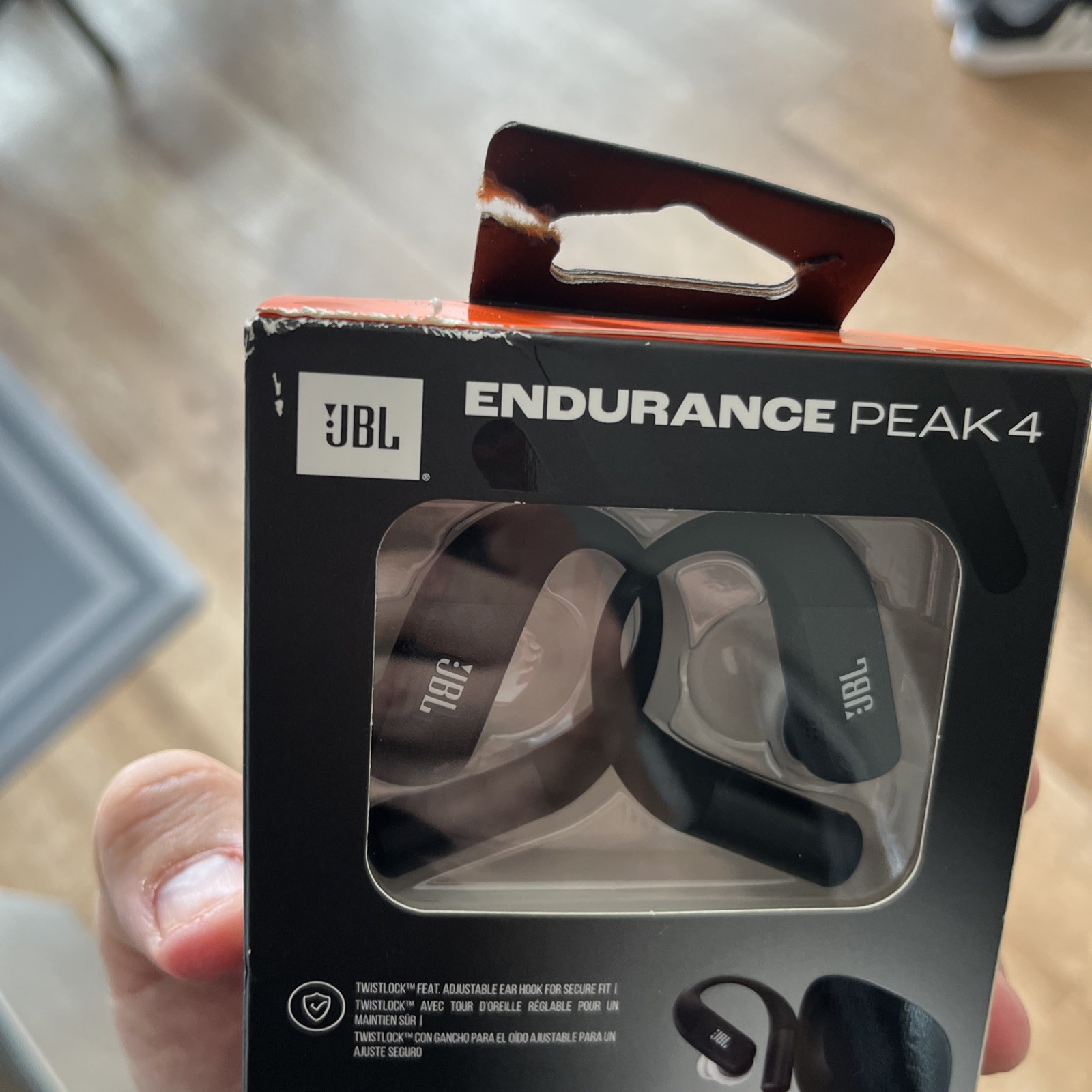 JBL Endurance Peak 4 True Wireless Bluetooth In-Ear Sport Headphones (Black)