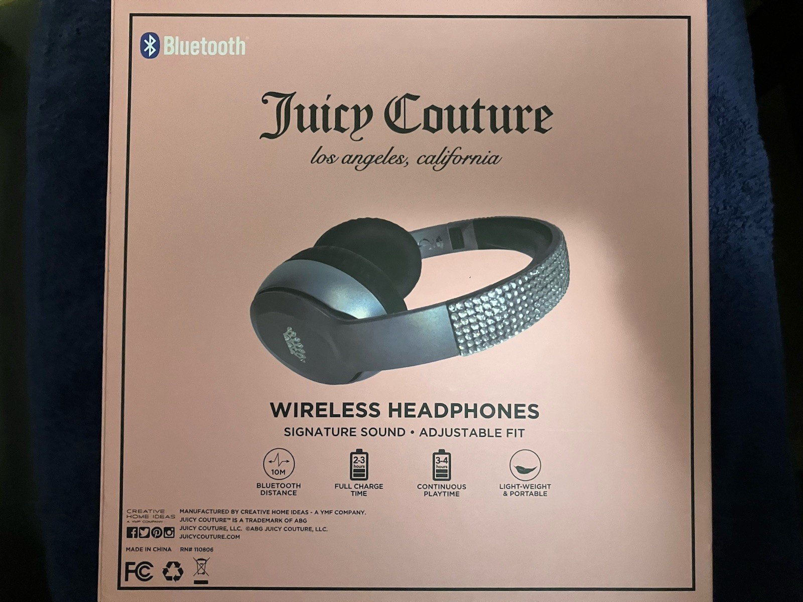 Juicy Couture Wireless Bluetooth Headphones New In Box