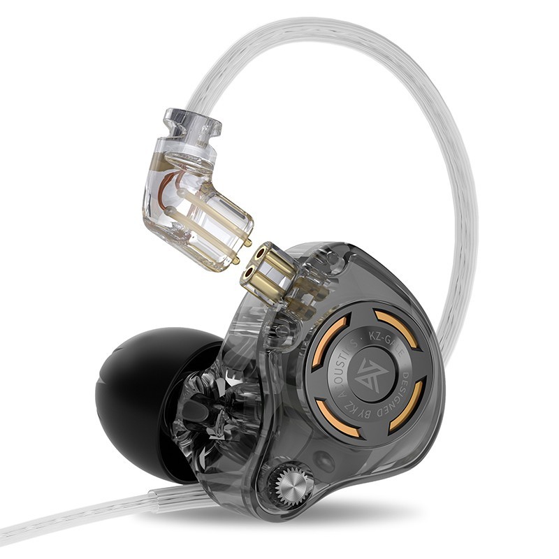 KZ Gale Gaming Headset with HIFI Acoustic Design Dual Microphones BLACK NO MIC