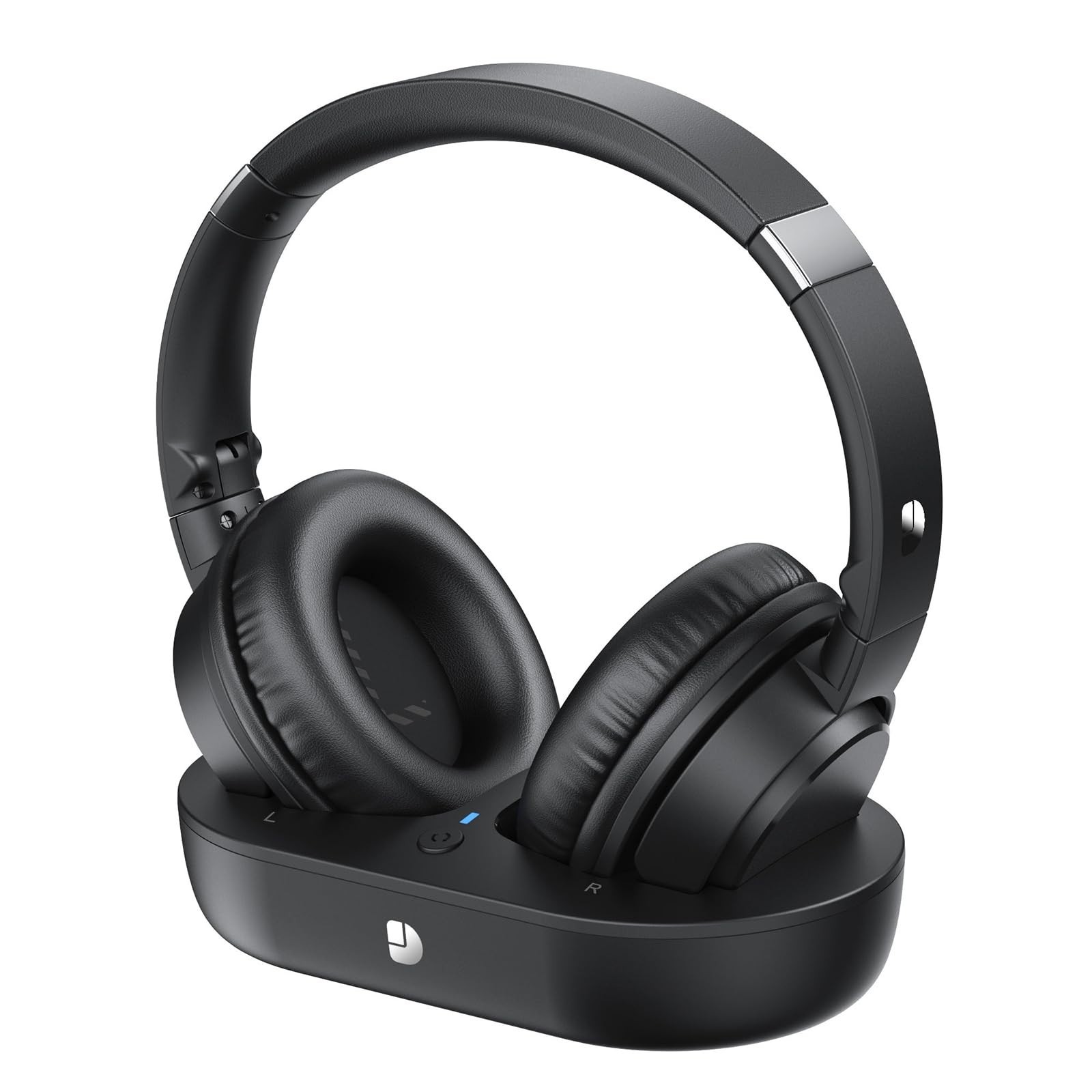 Dytole Wireless Headphones for TV, for Seniors, Versatile Charging Dock with Tr