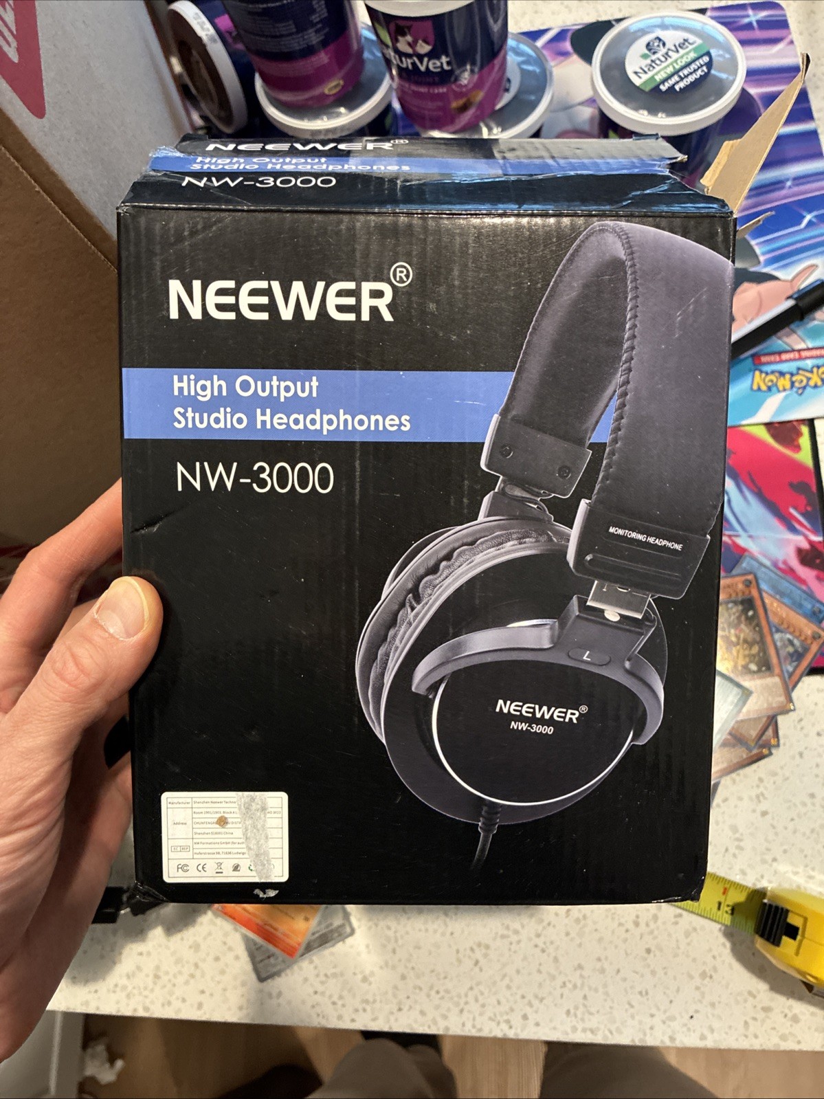 Neewer NW-3000 Stereo Monitoring Headphones Wired Black EXCELLENT ++ Condition