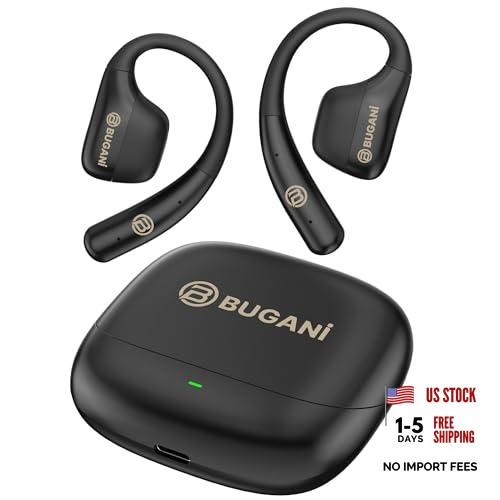 Open Ear Earbuds, Open Ear Headphones Running Earbuds Wireless Dark Black