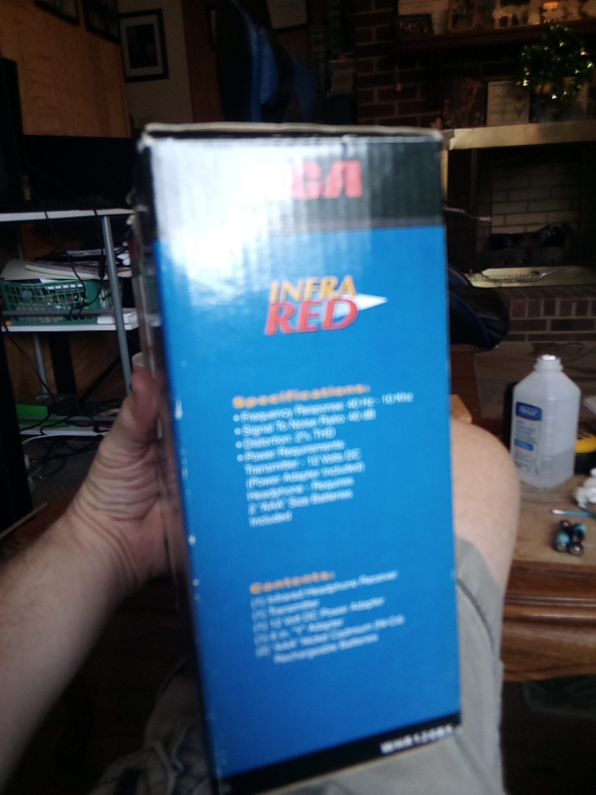 Vintage 2001 RCA WHR120RS Wireless Over Ear Headphones Infra Red 25′ CIB