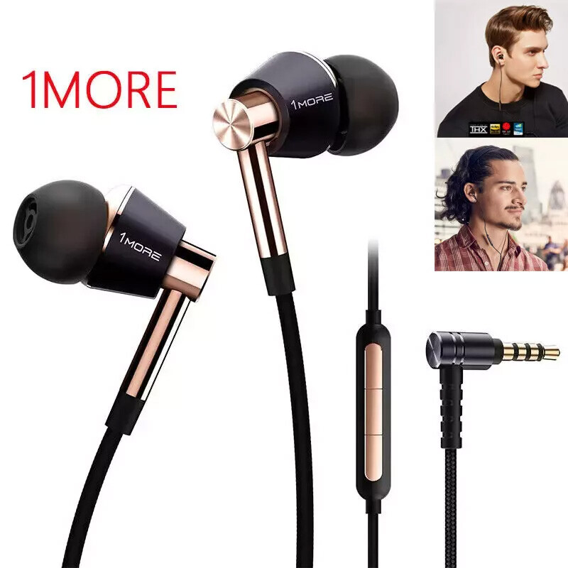 1MORE Triple Driver In-Ear Hi-Res Earphones Headphones 3.5mm Plug (Cable Incl)