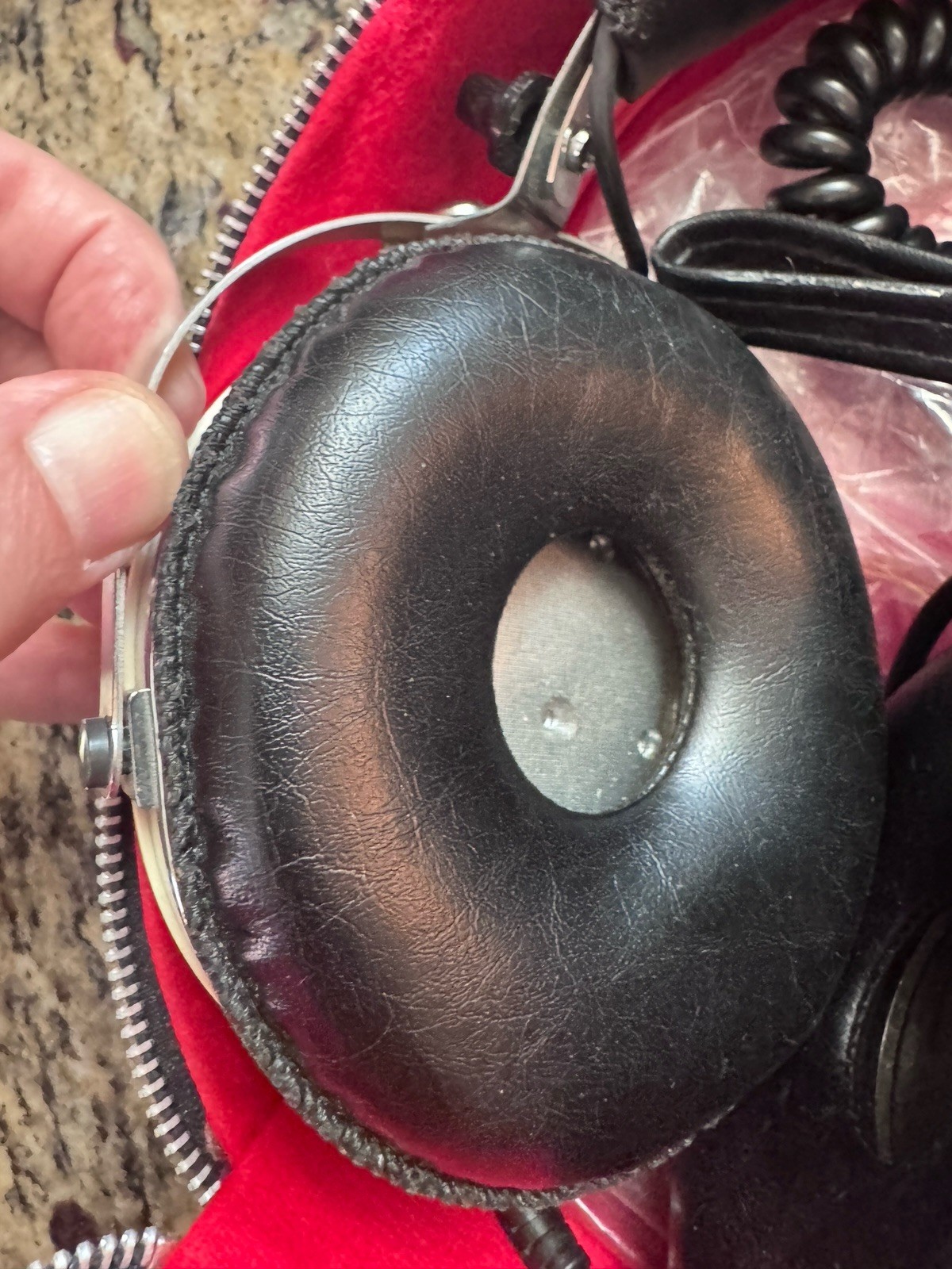 Vintage Rystl Electro-3000 Stereo Headphones With Case Made in Japan