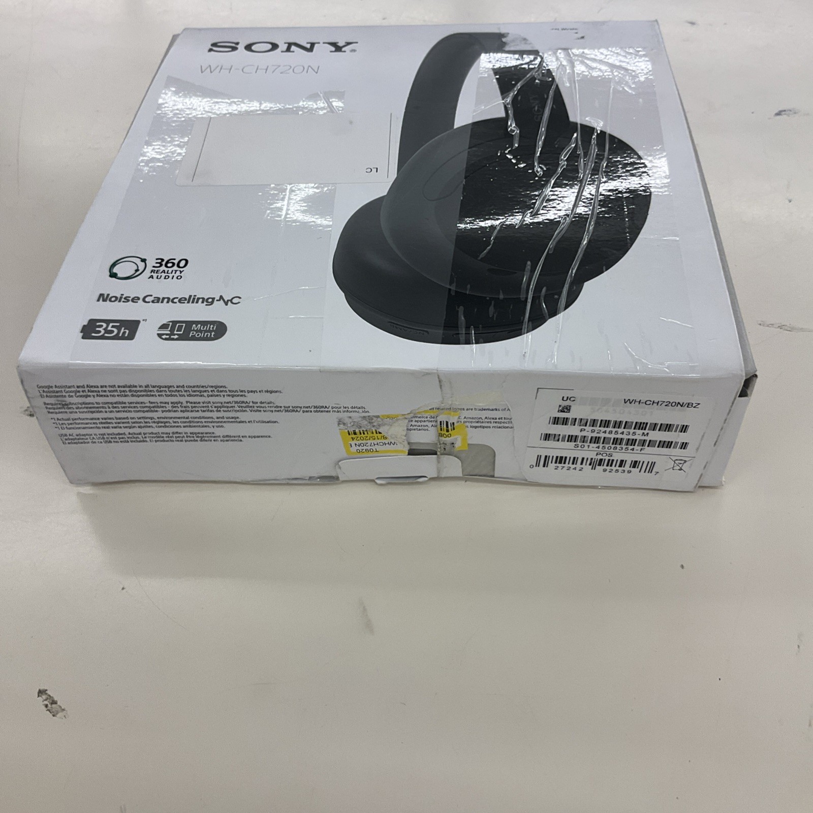 Sony WH-CH720N Wireless Over-Ear Headphones – Black