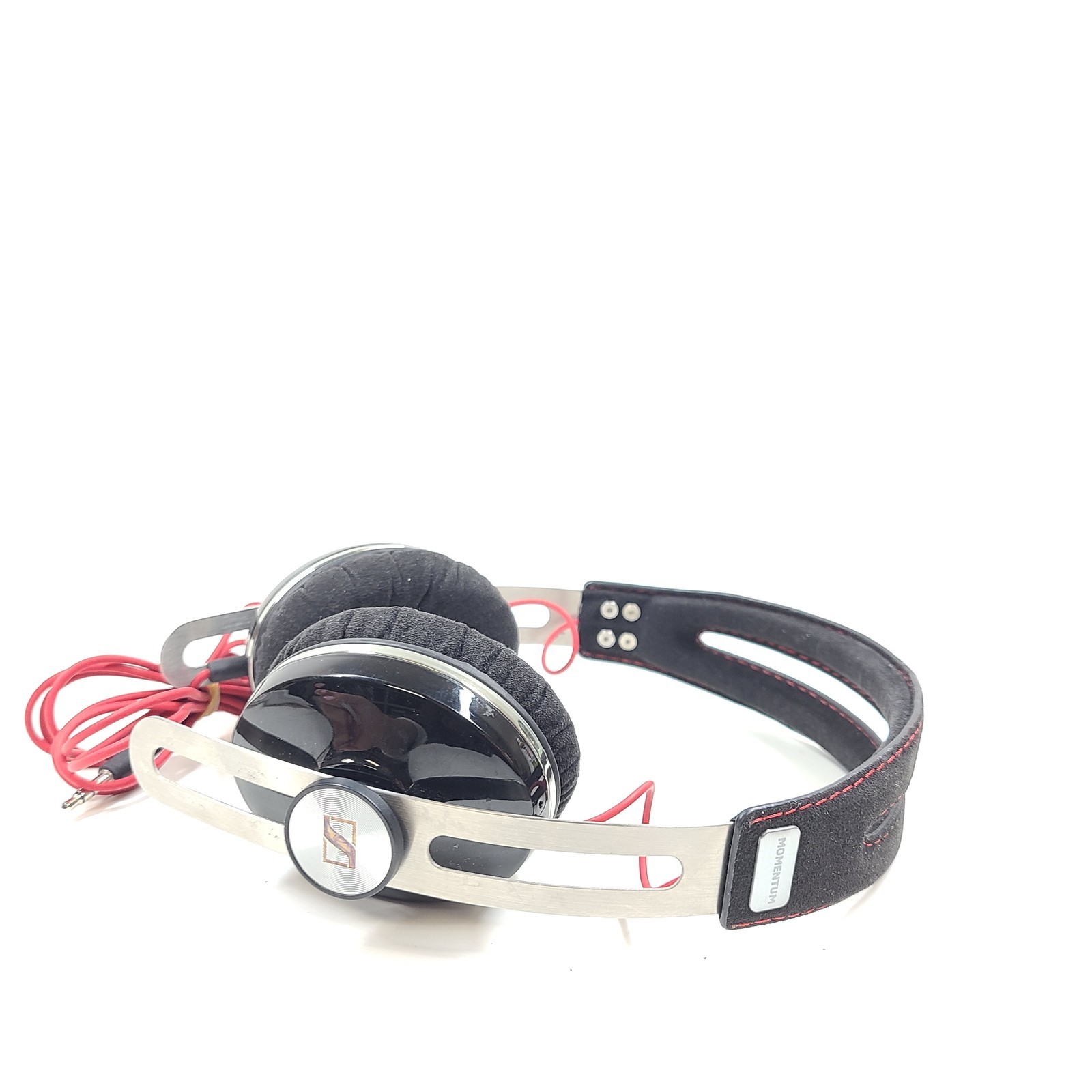Sennheiser Momentum 1.0 Wired On-Ear Headphones – Black and Red – Grade A