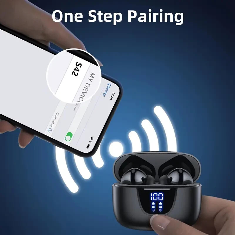 Wireless Earphone, Wireless 5.3 Headphones, 13MM Horn, Long Time Playtime
