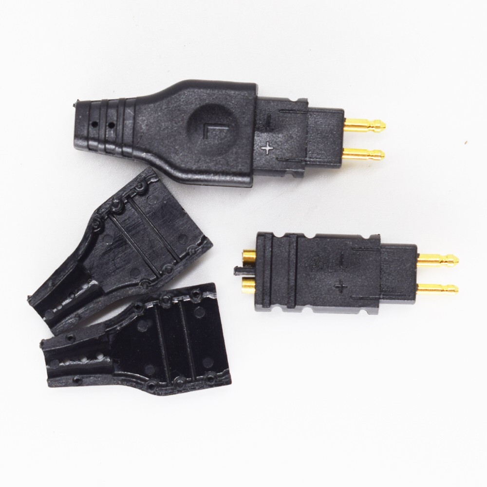 10pairs Gold Plated Headphones Audio Connector Cables Jack HD650 With Shell L+R