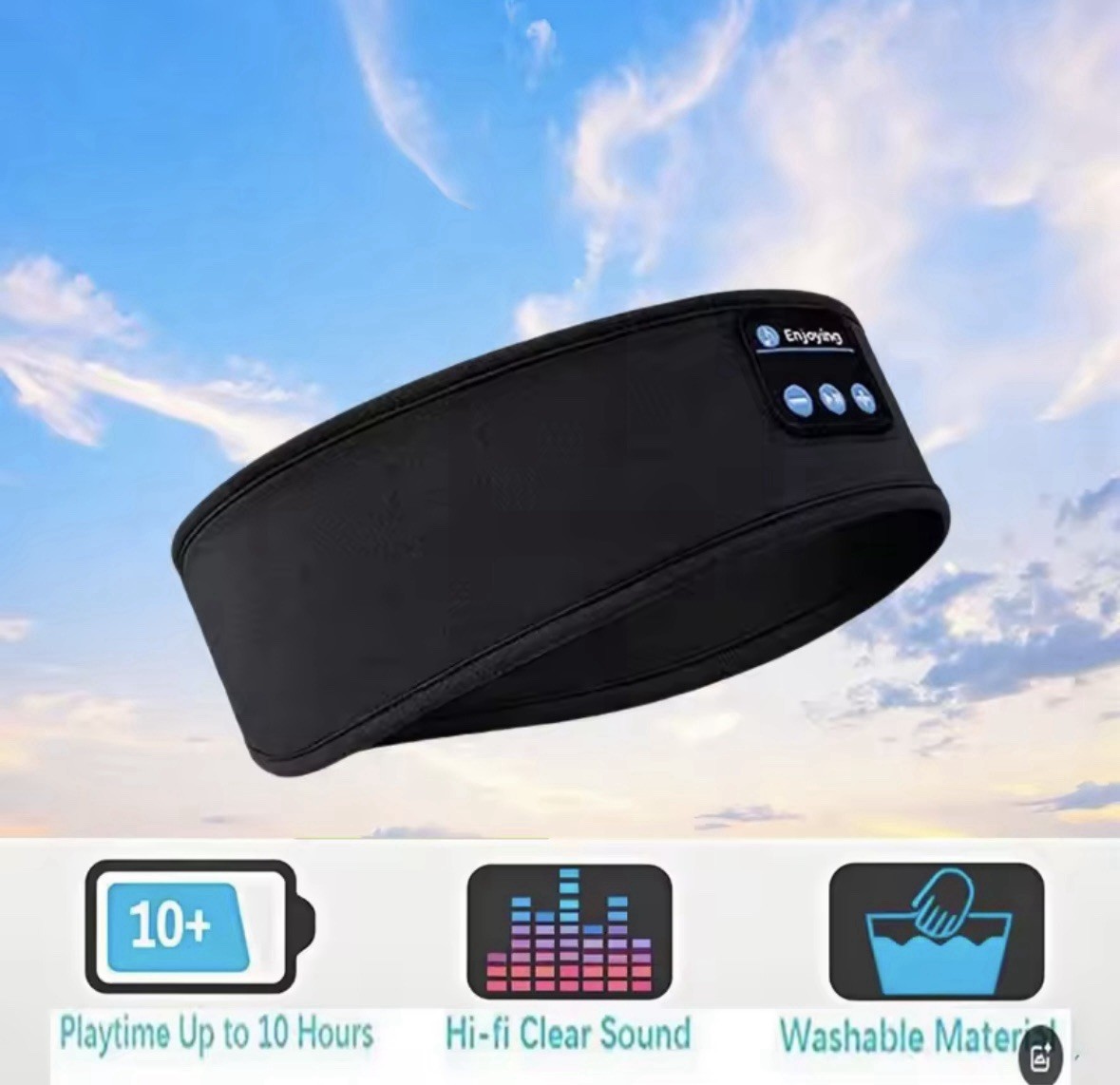 Bluetooth Speakers Sleep Headphones Music Eye Mask & Sports