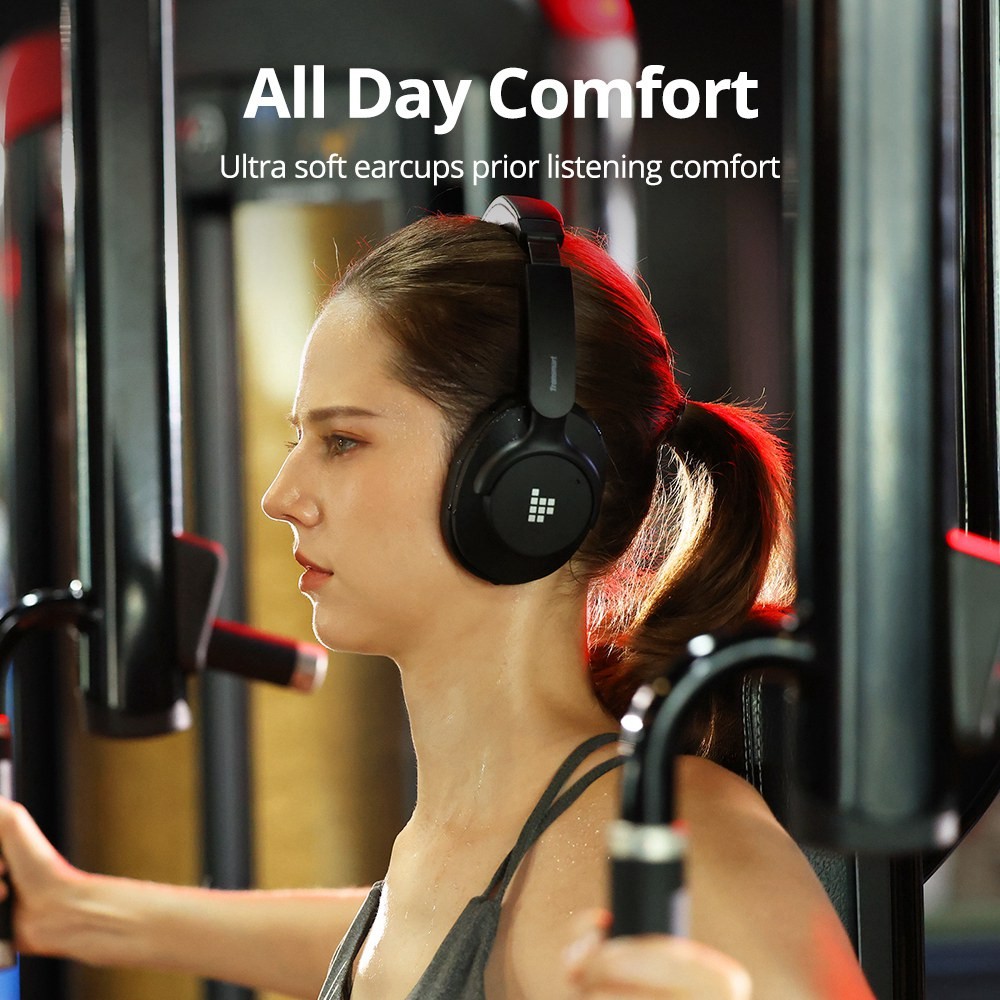 Tronsmart Q20S Headphones Wireless Over-Ear Heads Active Noise Cancelling Audio