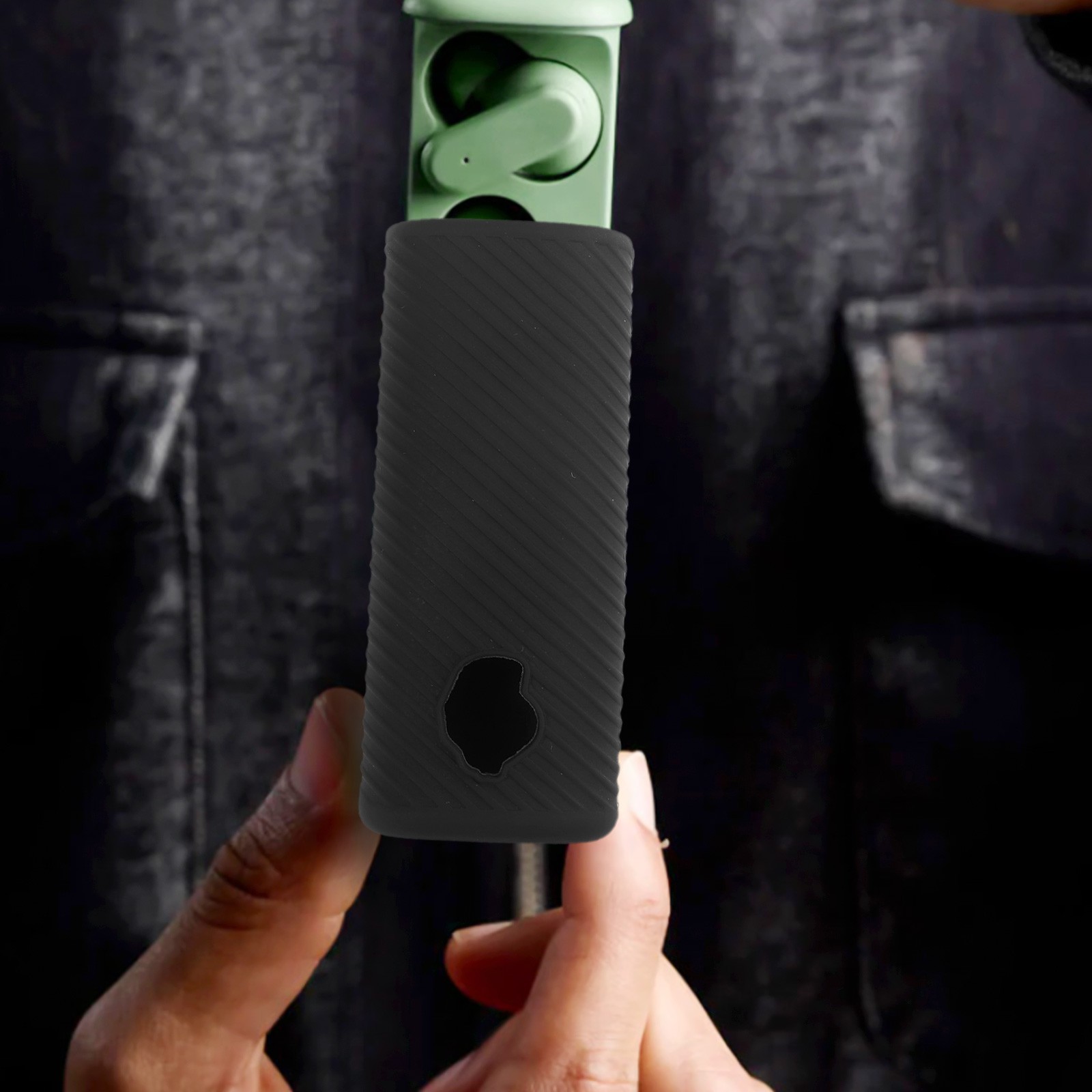 Flexible Silicone Cover for Skullcandy Dime Simple Installation Process