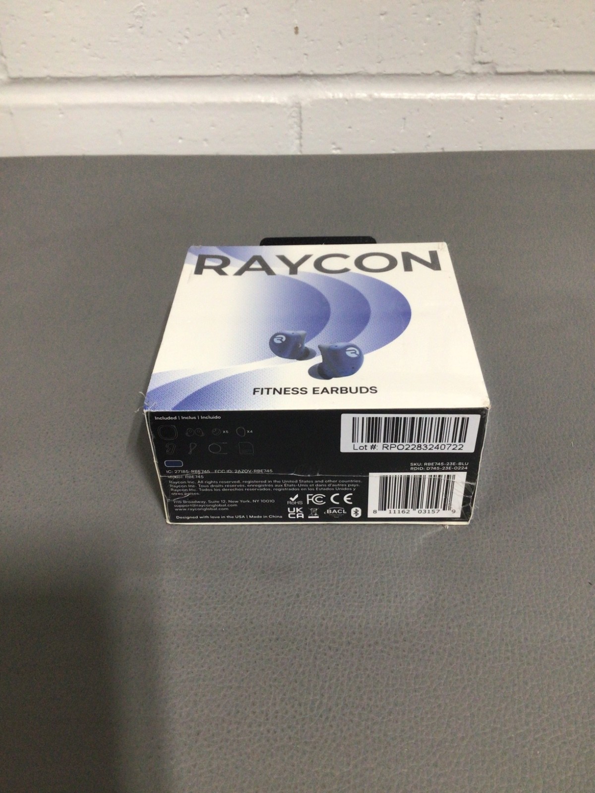 Raycon Fitness Earbuds Wireless Bluetooth IPX7 ANC Water Resistant 56 HR Battery