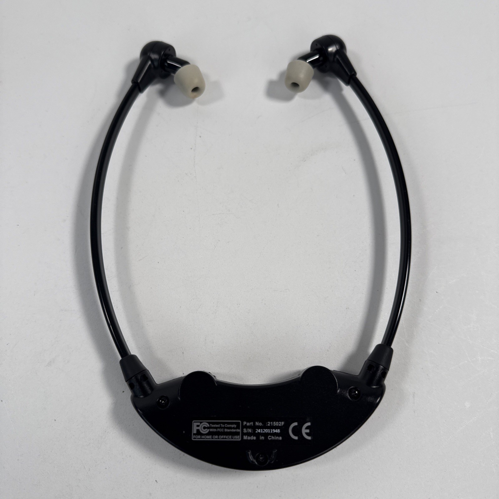 TV Ears Wireless Black Version 5.0 Item #11641 Voice Clarifying Listening