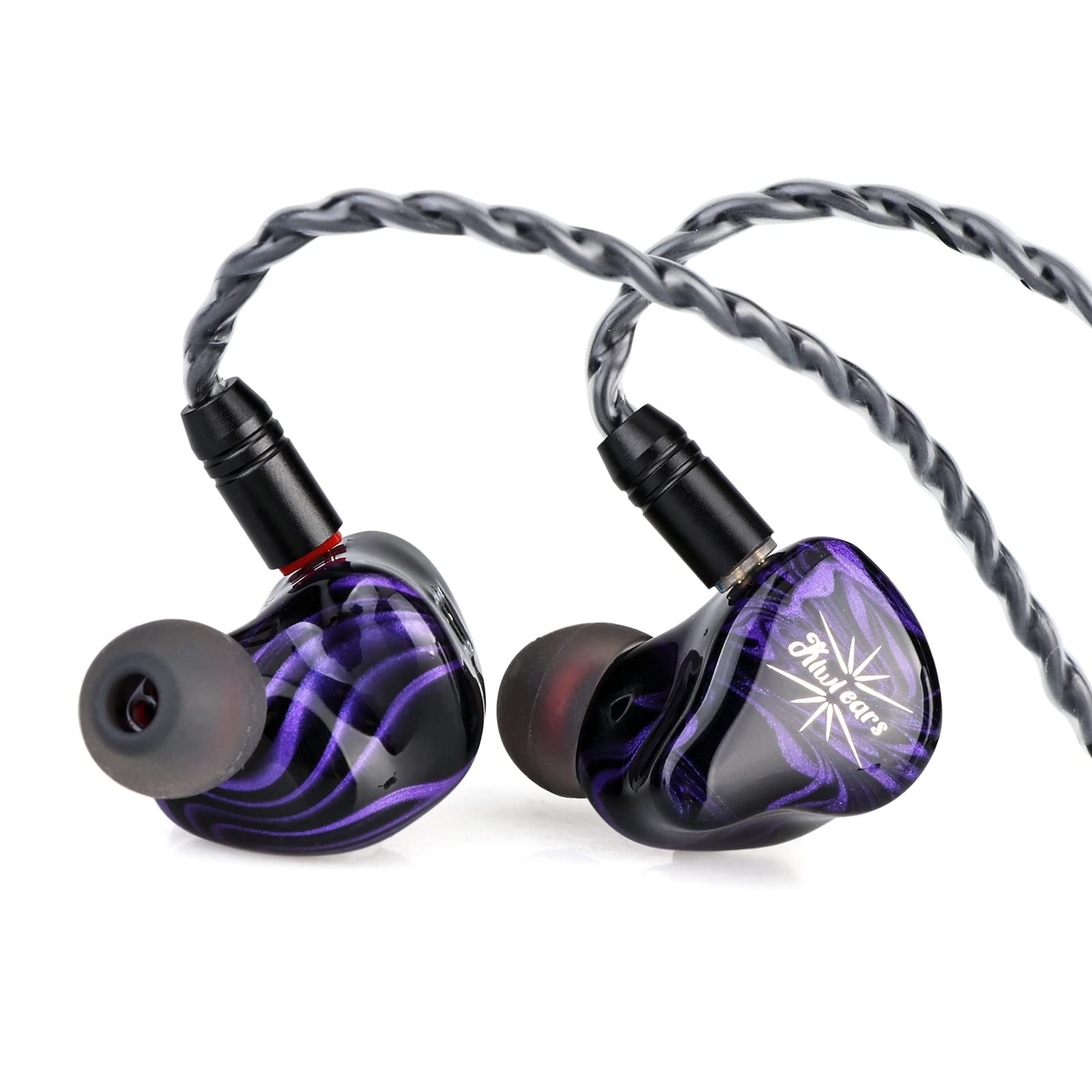 HiFi Hybrid In-Ear Monitors 2DD+2BA, Detachable Silver-Plated Cable, Audiophile