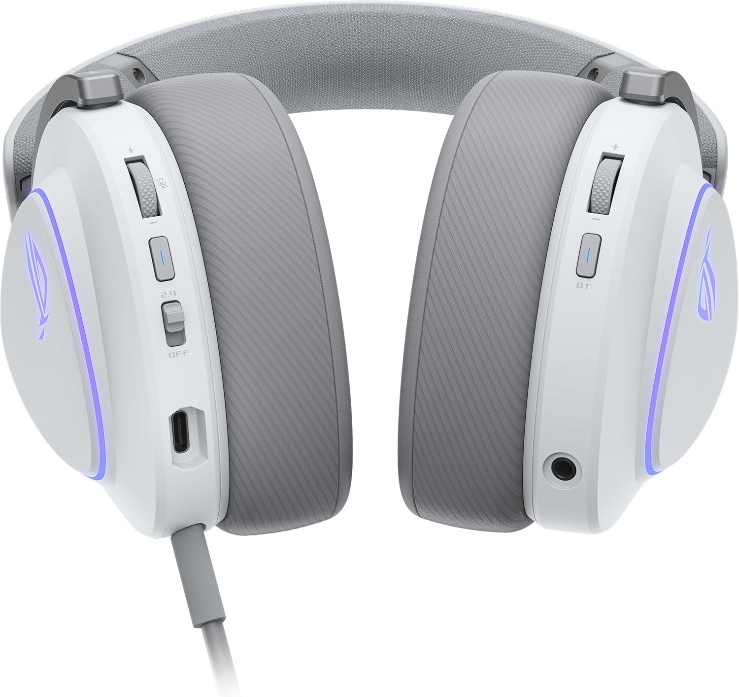 ASUS ROG Delta II Wireless Gaming Headset White 110Hr Battery Tri-Mode PC PS5