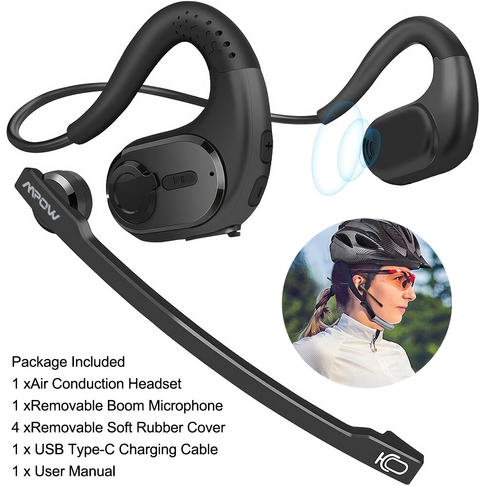 Mpow Handsfree Bluetooth Open Ear Headset: Ideal for Office, Running & Cycling