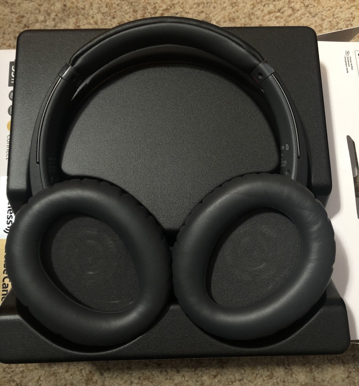 Sony WH-CH700N Wireless Bluetooth Noise Cancelling Over-Ear Headset In Black