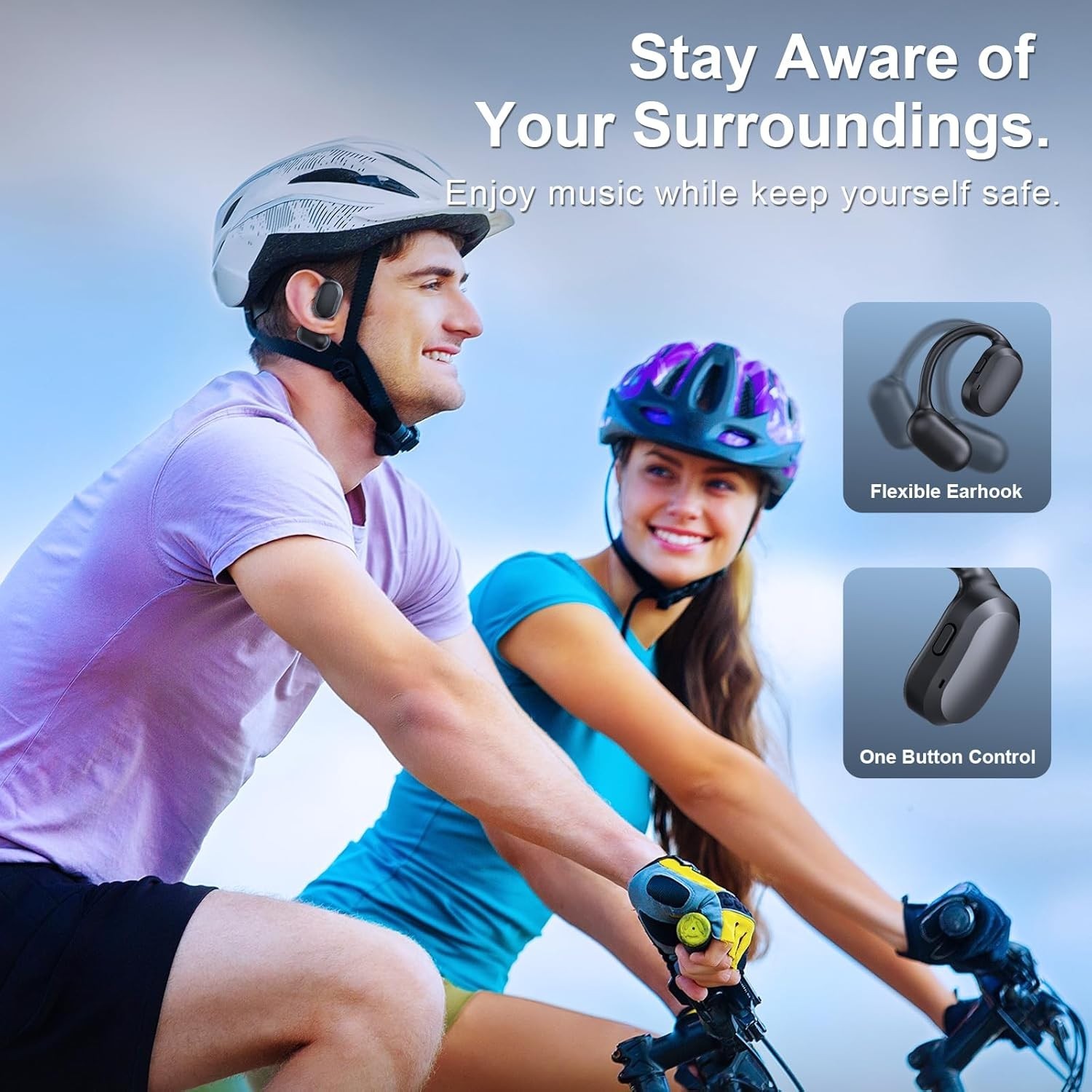 Auriculares abiertos para correr, entrenar, andar en bicicleta y conducir, NUEVO