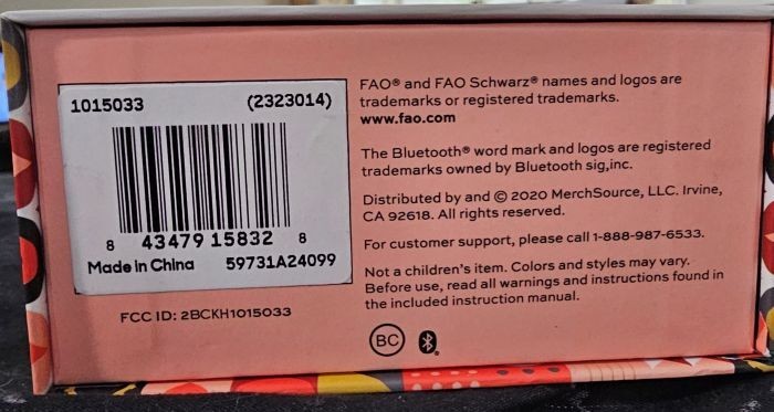 FAO Schwarz Music Love Pink, Wireless Earbuds w/Heart Shaped Charging Case NIB?