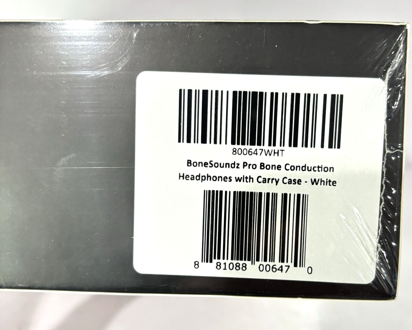 BoneSoundz Wireless Bluetooth Headphones Pro Bone Conduction White New In Box