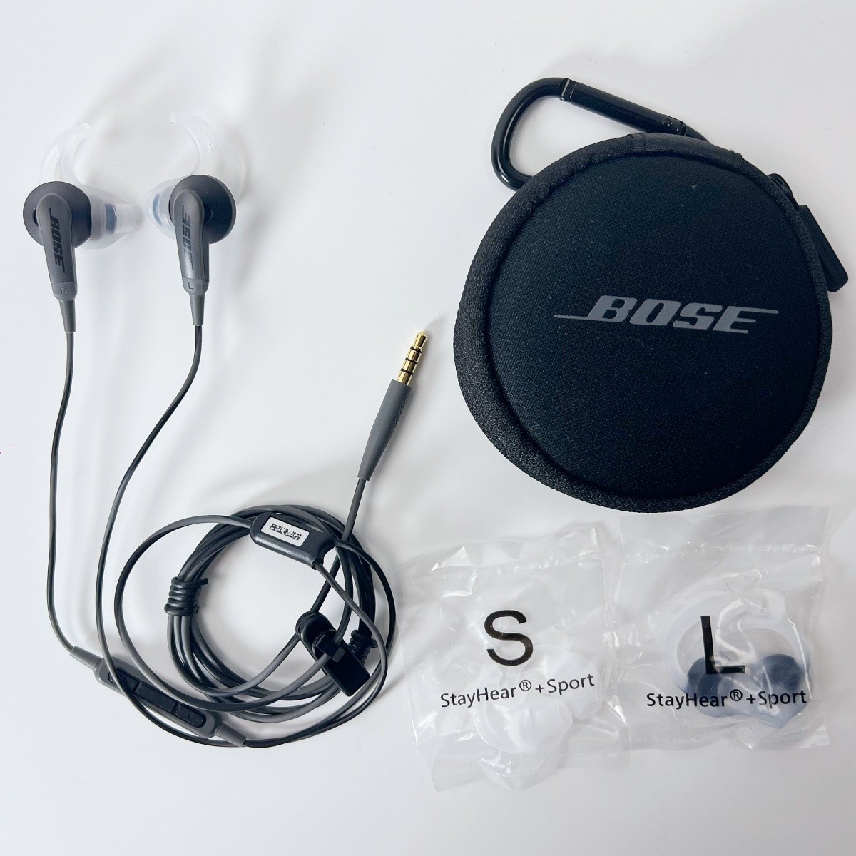 Bose SoundSport In Ear Earbuds 3.5mm Jack Wired Earphones Black Headphones US