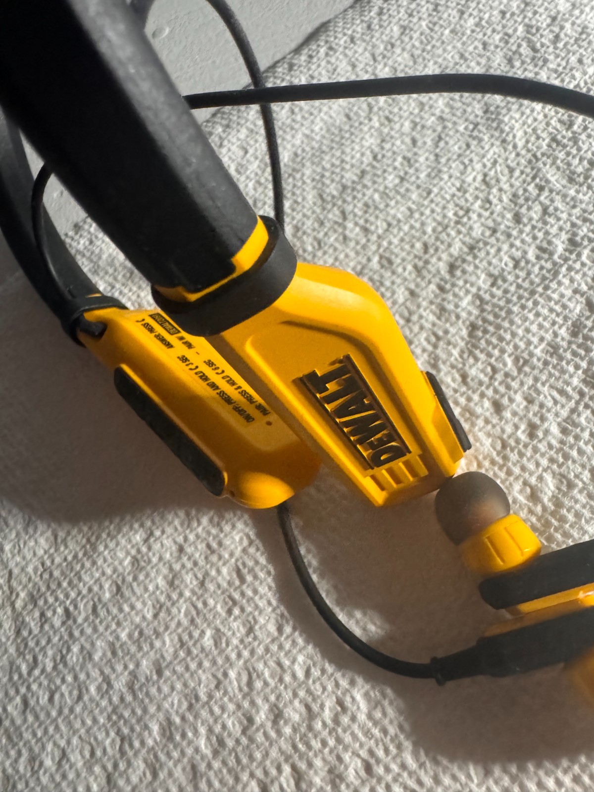 DeWalt Jobsite Pro Max Neckband headphones bluetooth heavy duty wireless