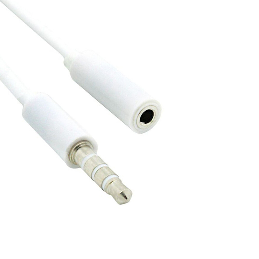 2Pcs Headset Extension Cord Computer Universal Adapter Mic Cable