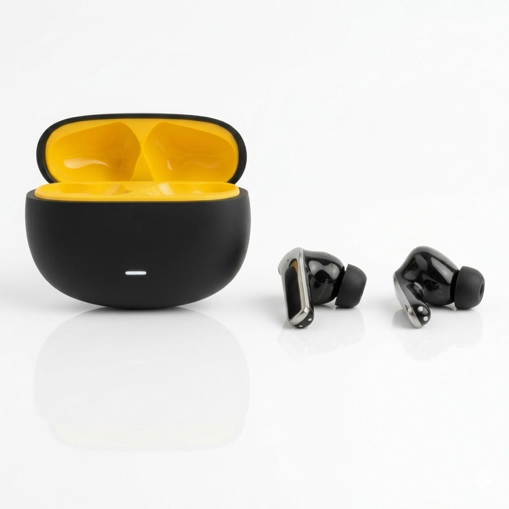 NEW V75 Wireless Earbuds Bluetooth 5.4 HiFi Stereo Bass Noise Reduction Black