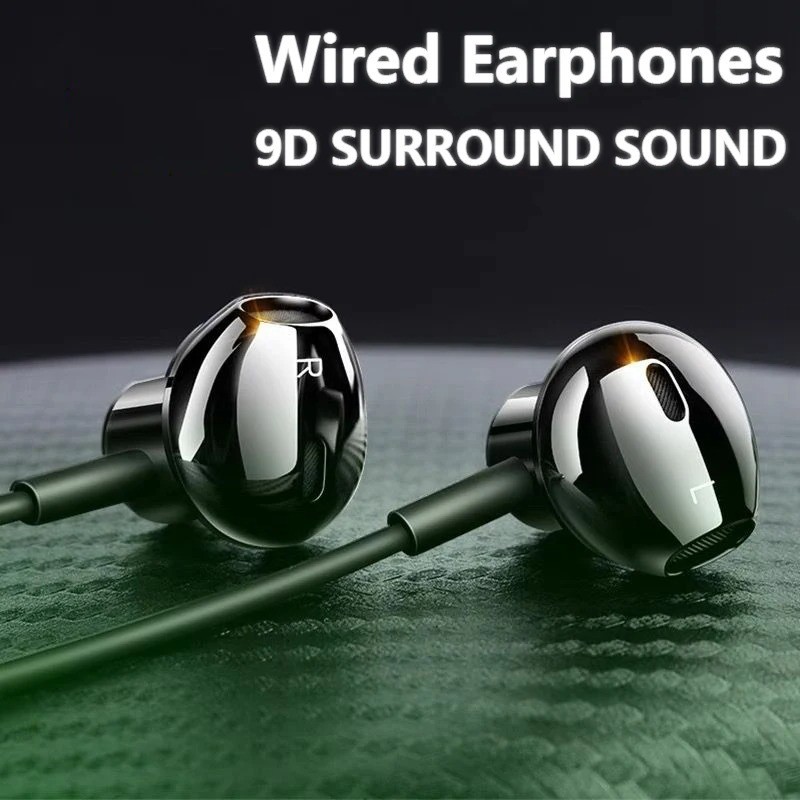 Type-C In-Ear Wired Karaoke Headphones 3.5mm Stereo Music Earbud Handfree Headse