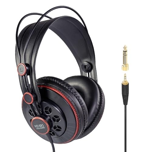 Superlux Semi-Open Professional Monitor Headphones Black HD681