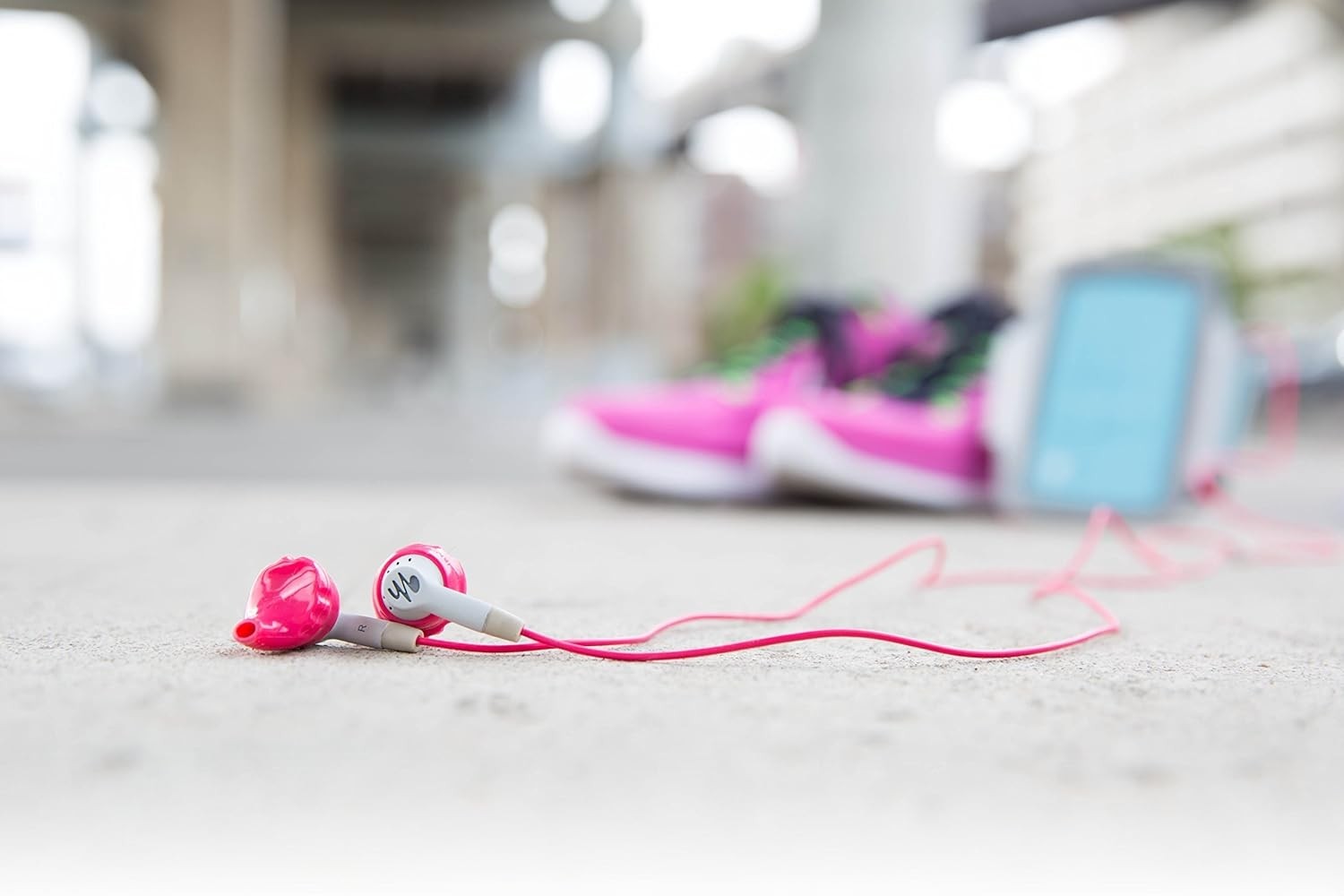 Yurbuds Inspire Female Performance-Fit Sports In-Ear Headphones Purple/White