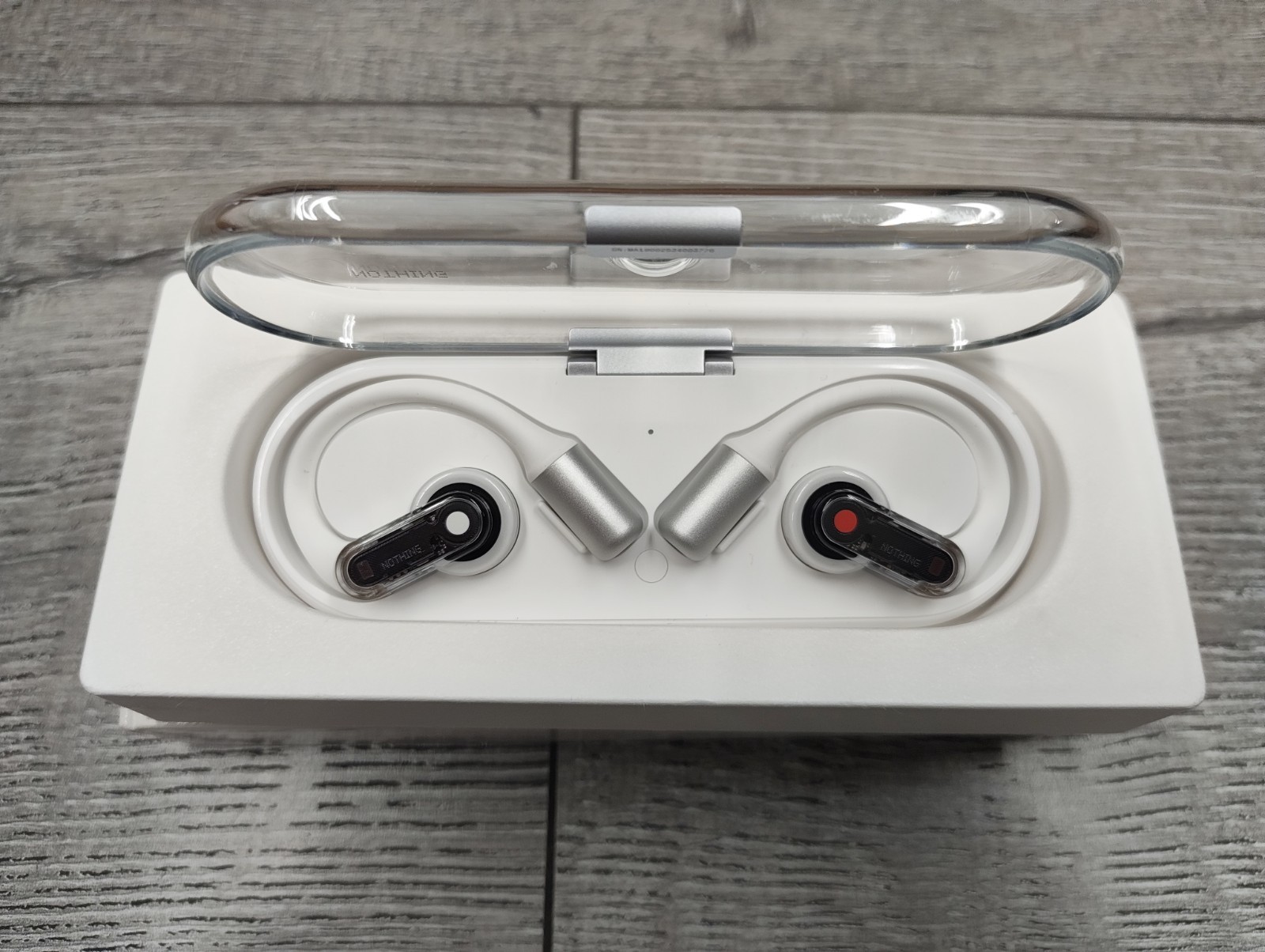 Nothing Ear (Open) Open-Ear Bluetooth Headphones, Earbuds with Earhooks – White