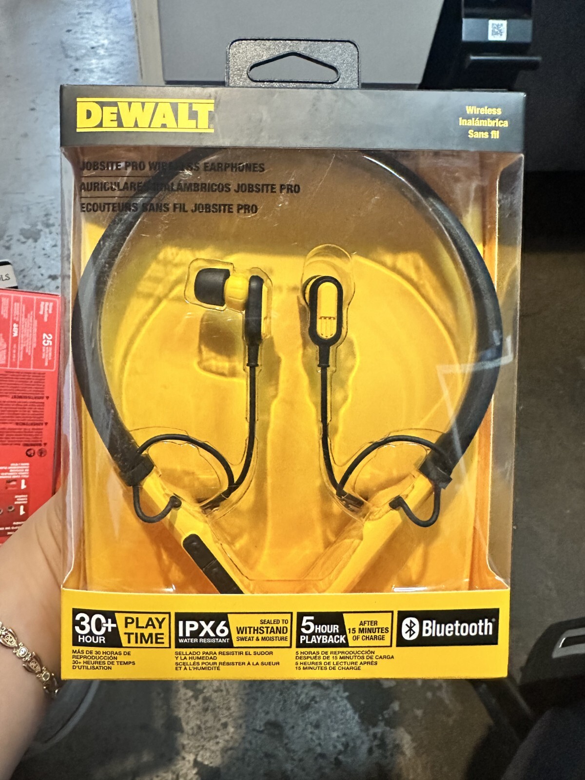 DEWALT Pro Neckband Wireless Earphones
