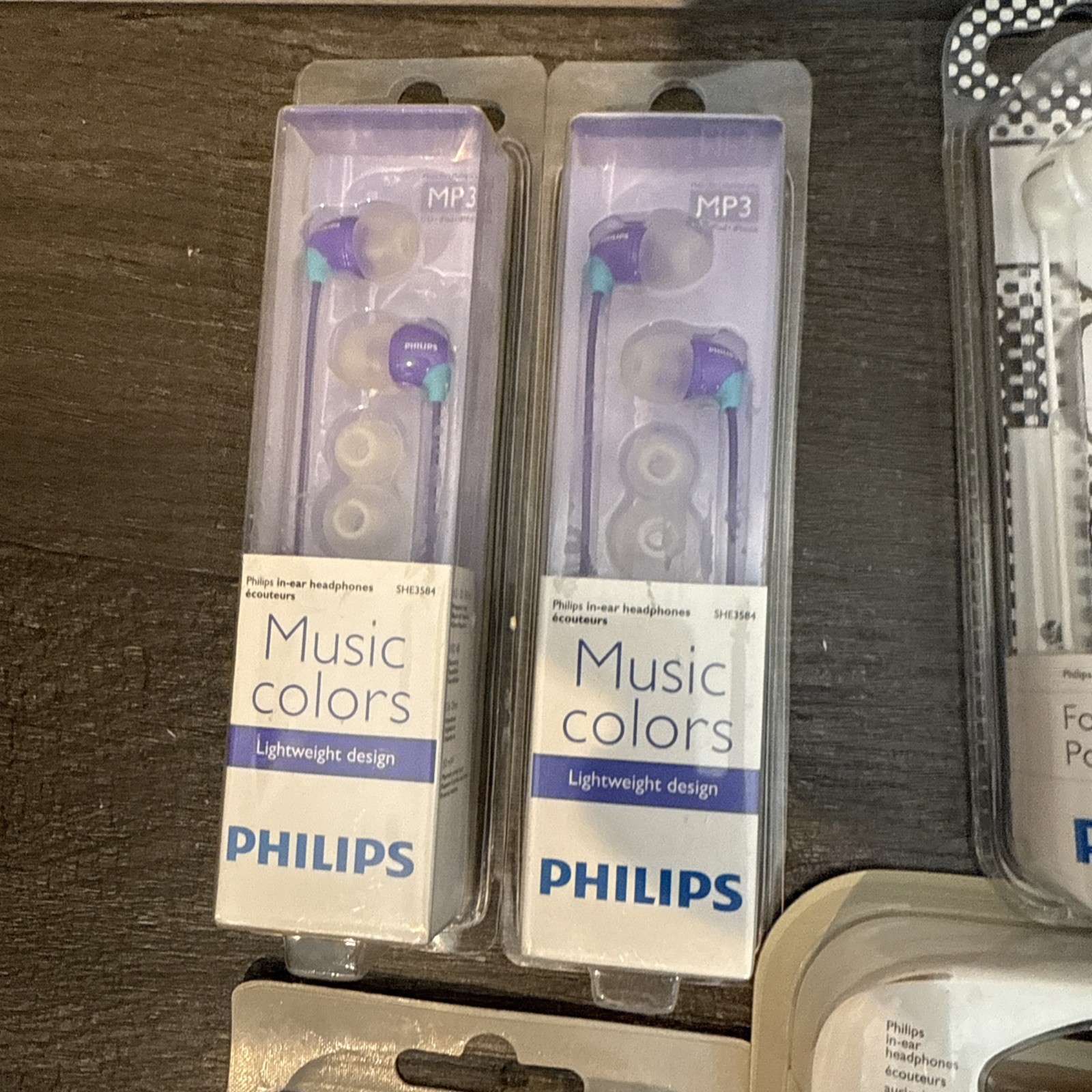 Lot Of Philips Headphones Earbuds Lot SHL8800 O’Neill iPod MP3 New Sealed
