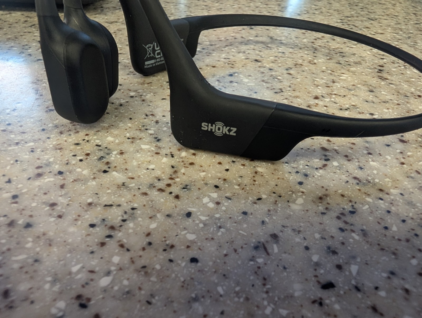 Shokz Bone Conductors Bone Conduction Headphones Open Ear Charger Included.
