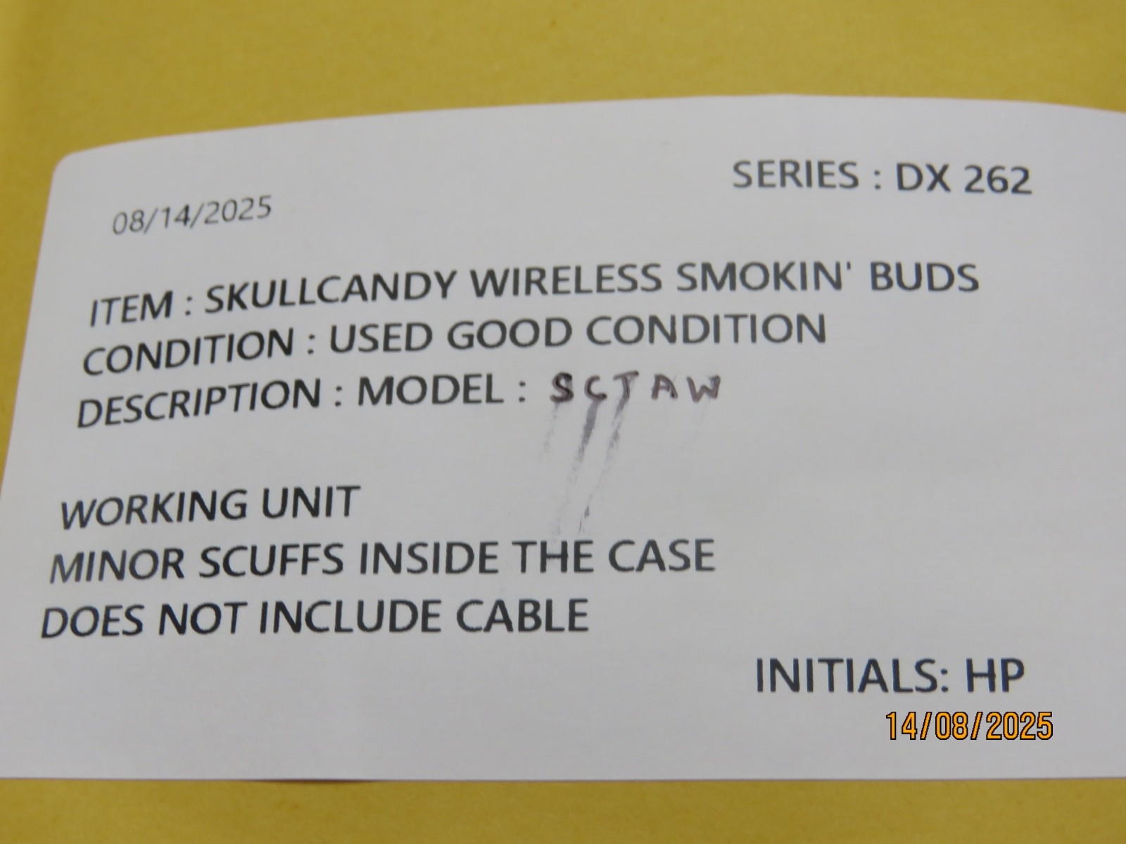 Brand New Skullcandy Smokin’ Buds Wireless in-Ear Earbuds [DX262]
