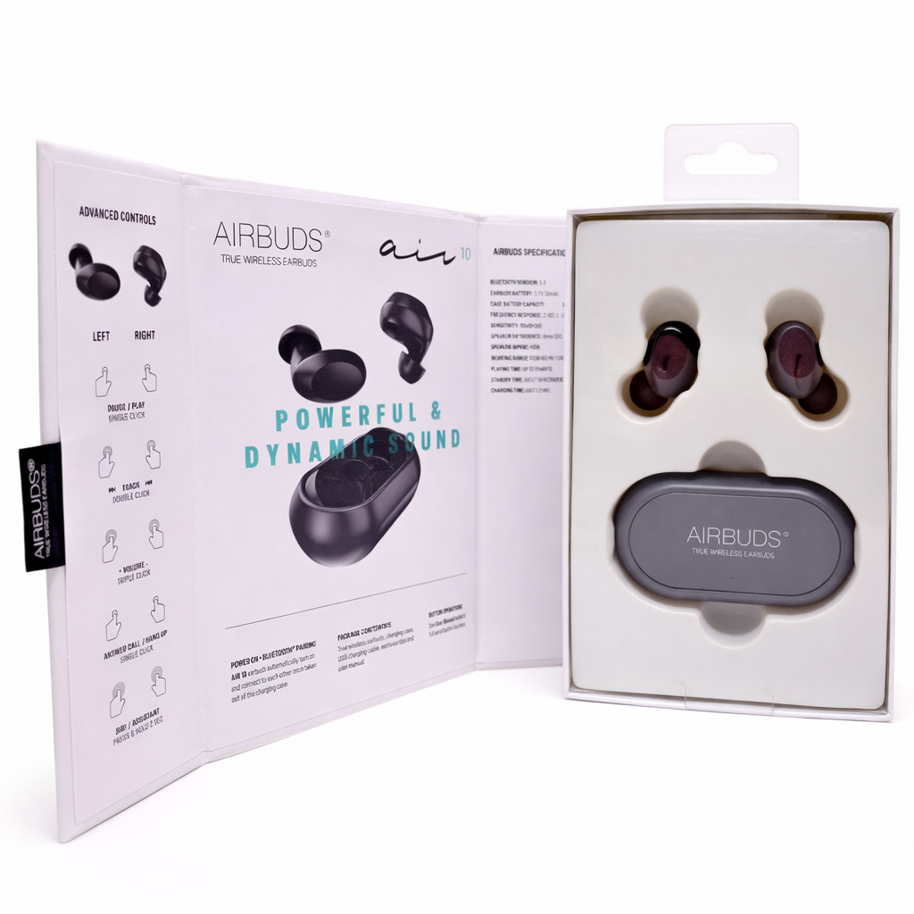 Airbuds True Wireless Earbuds Bluetooth 2 Pack New