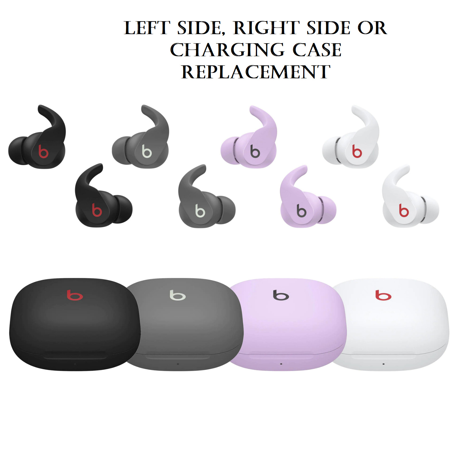 Beats by Dr Dre Beats Fit Pro Replacement CHOOSE Right, Left or Charging Case